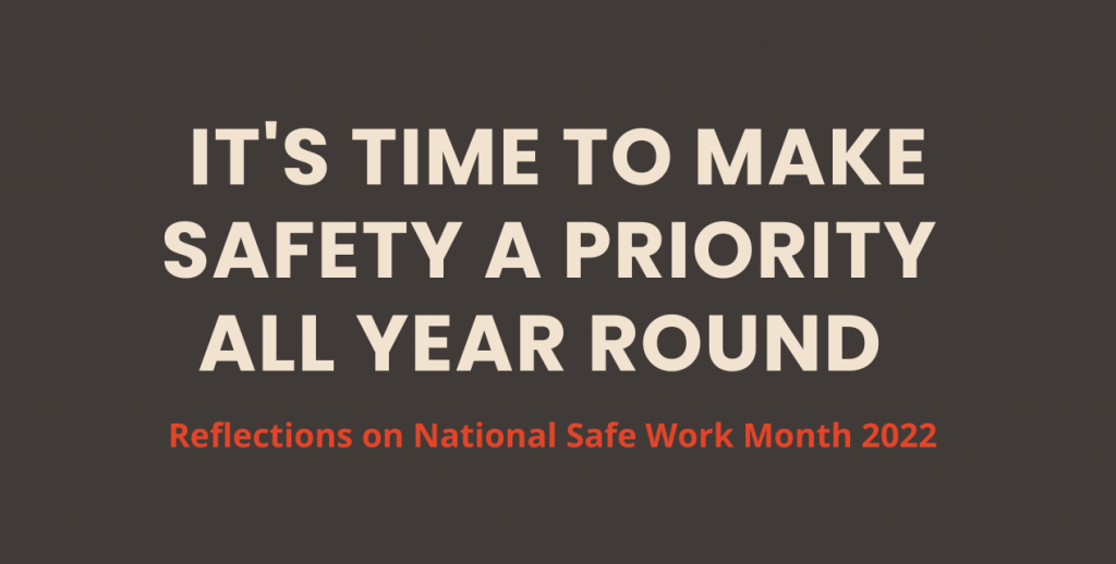 It’s Time to Make Safety a Priority All Year Round